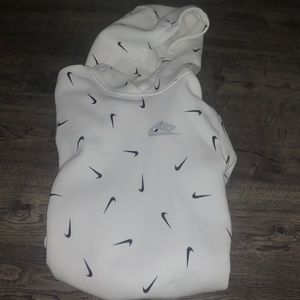 White and black Nike hoodie